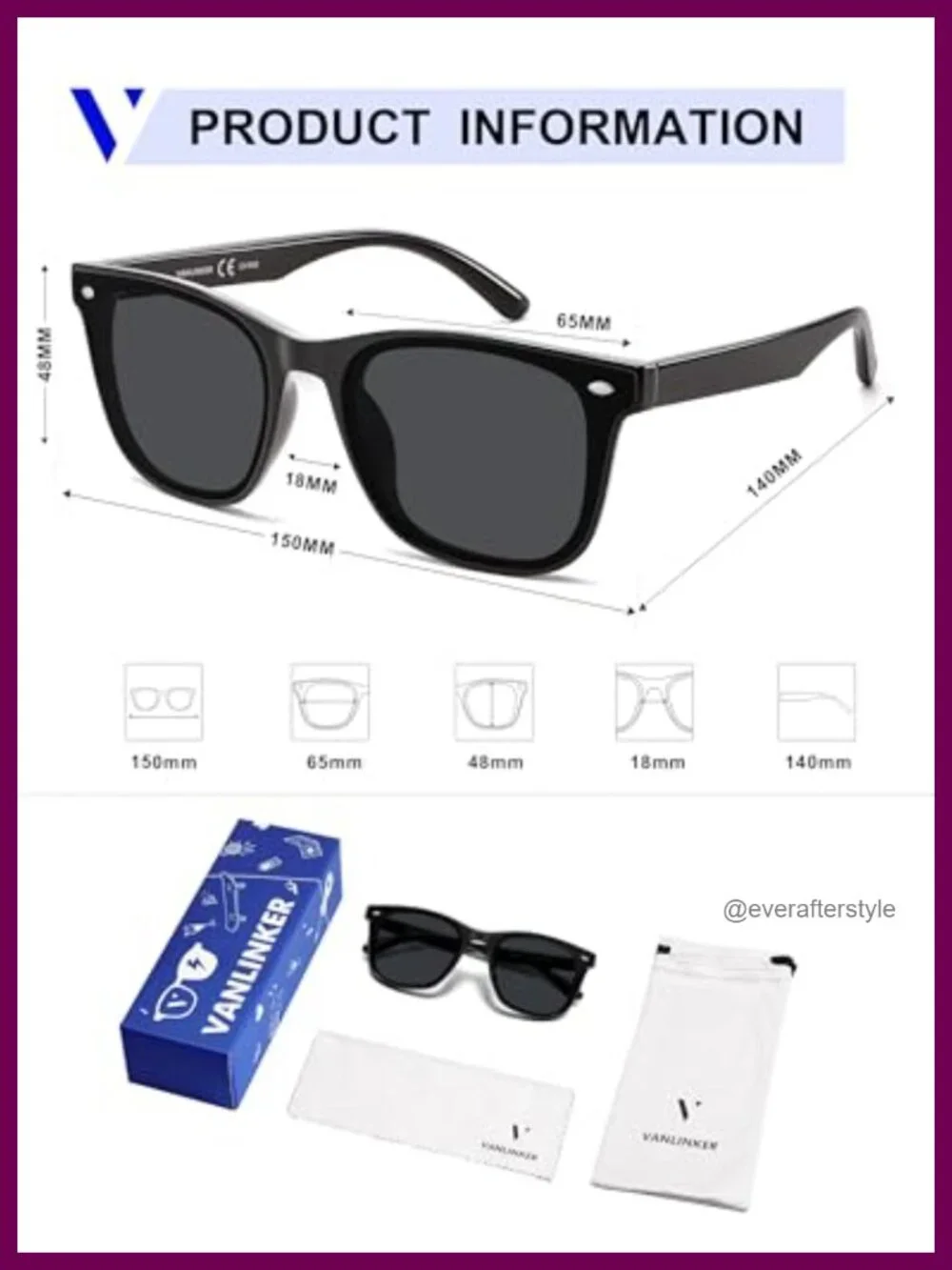 Trendy Oversized Square Sunglasses UV400 Protection Unisex Retro Shades